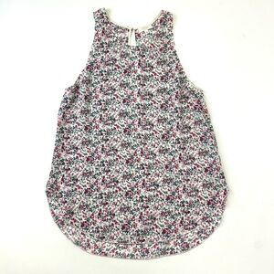 Wilfred silk floral dizty tank Medium round neck womens top tiny floral print